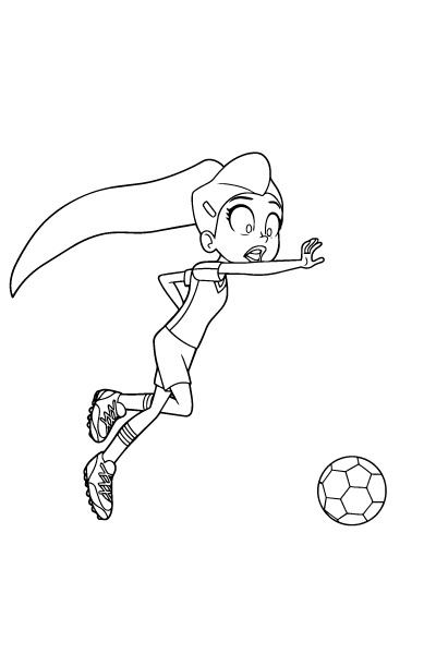 Polly Pocket jugando fútbol