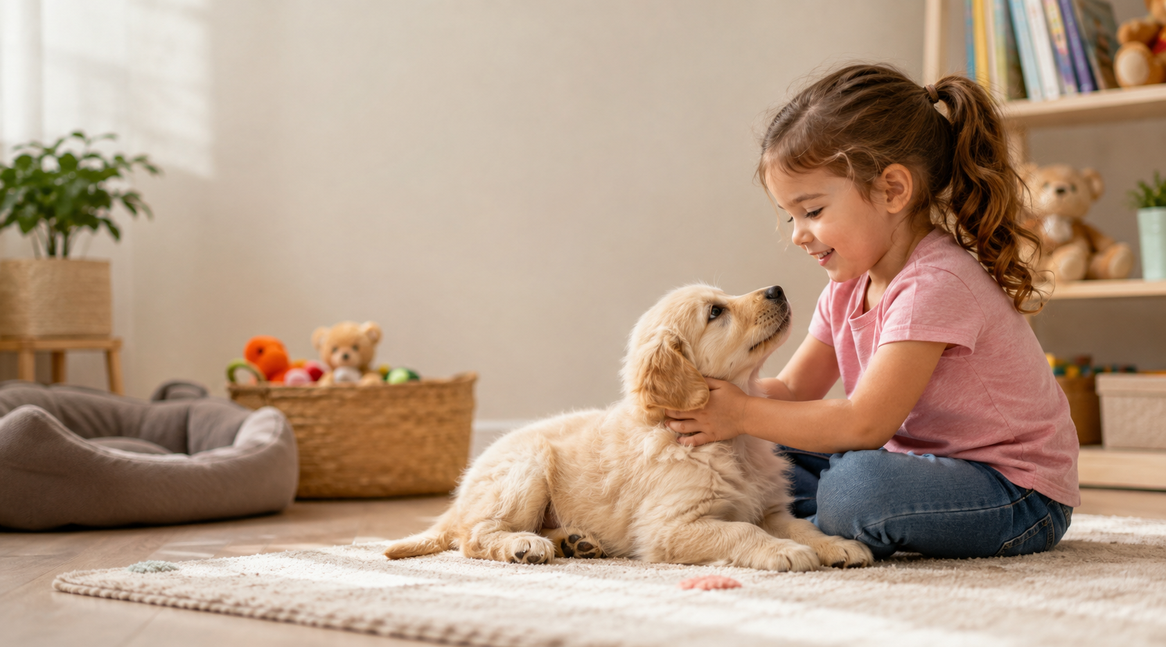 Cómo preparar a tu peque para la llegada de una mascota